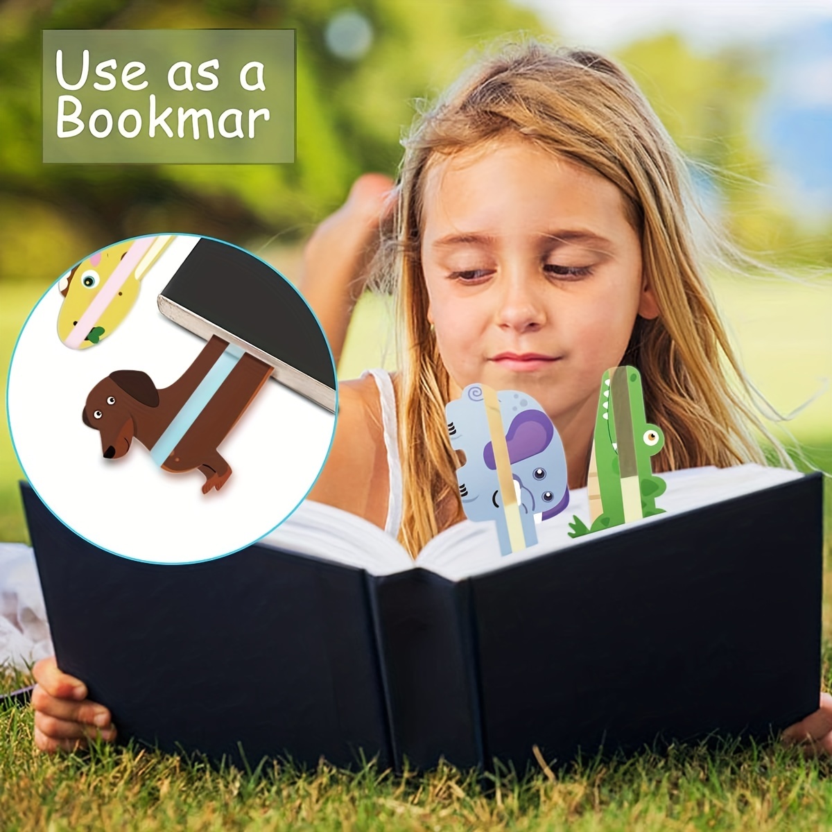 7pcs Animal Highlight Bookmarks Reduce Visual Stress Reading Tracking Rulers