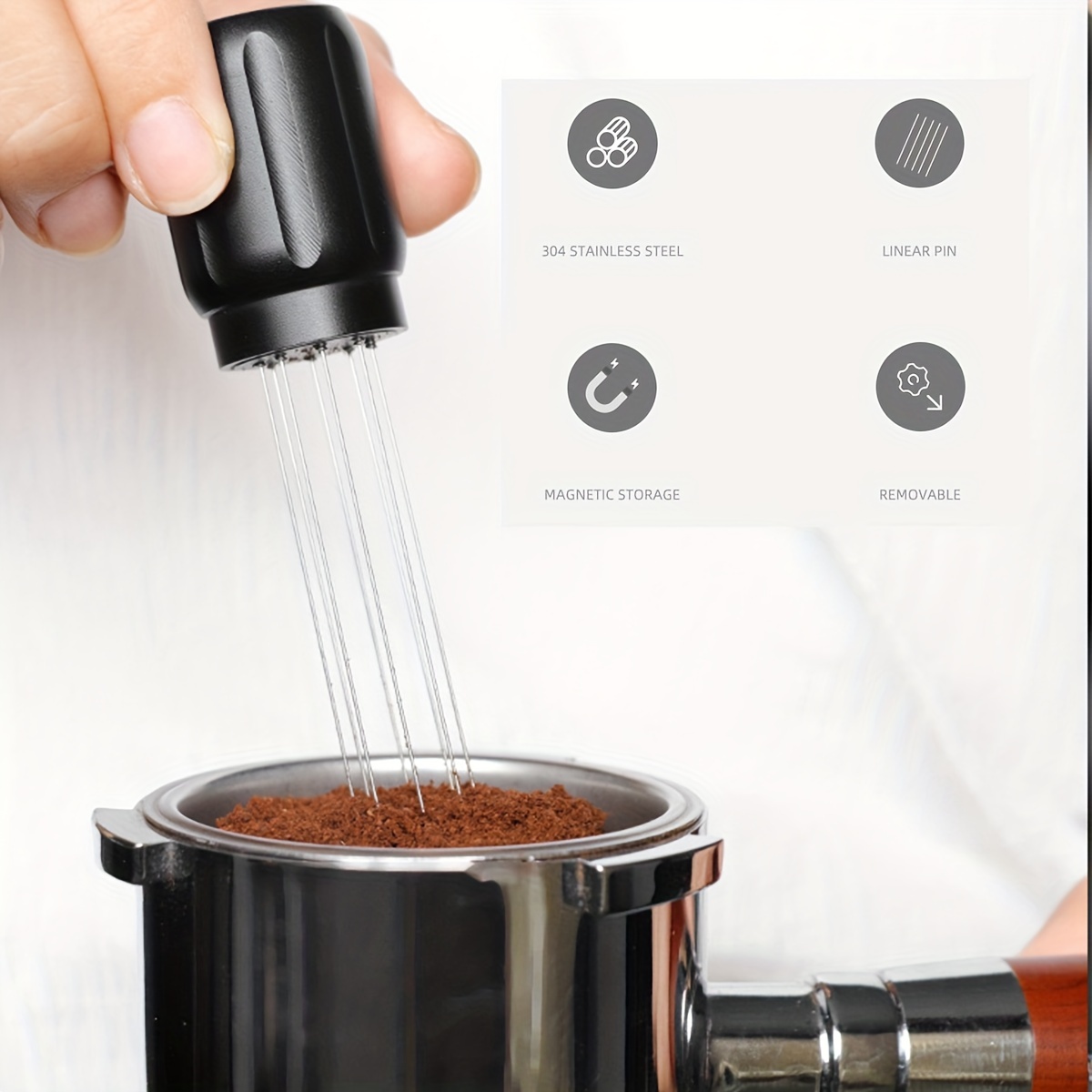 Magnetic Type Espresso Coffee Stirrer Stainless Steel Coffee - Temu