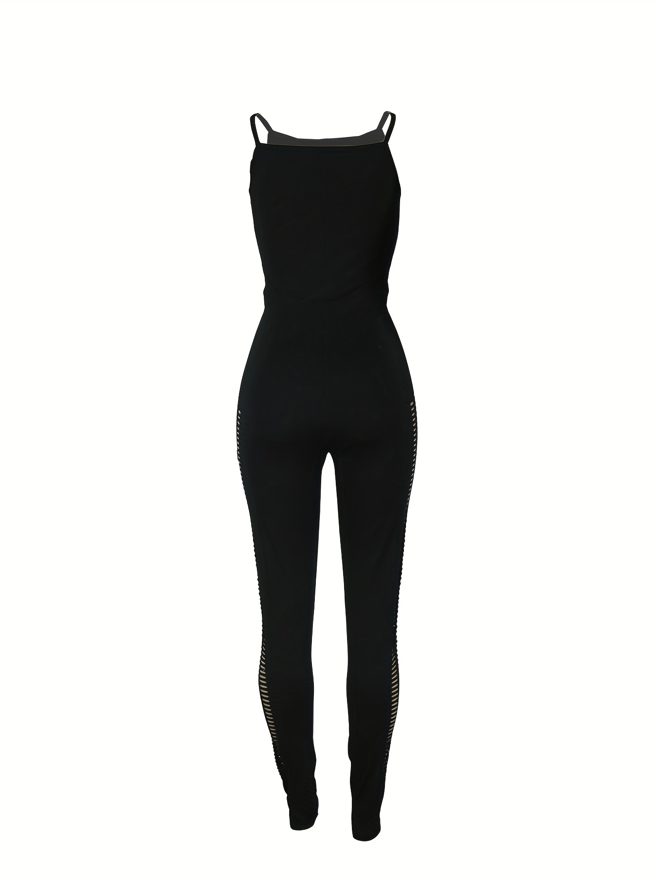 Cut Out Bodycon Jumpsuit Sexy Spaghetti Strap Club Wear Temu