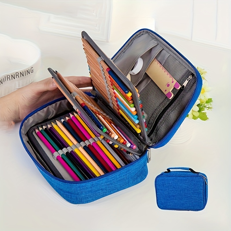 Large Capacity Pencil Case Slots, School Pencilcase, Supplies Holder
