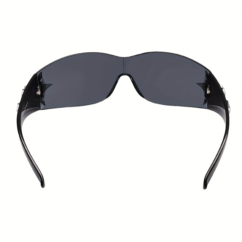 Y2K Oversized Frameless Shield Wrap Around Sunglasses