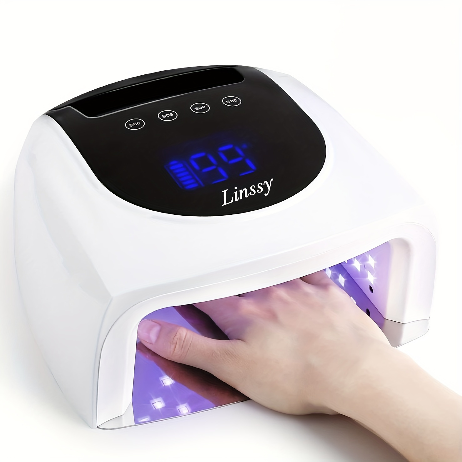 Lámpara LED UV para uñas de gel, 40 W, secadora de esmalte de uñas de gel,  con 3 temporizadores, accesorios profesionales, herramienta de arte de