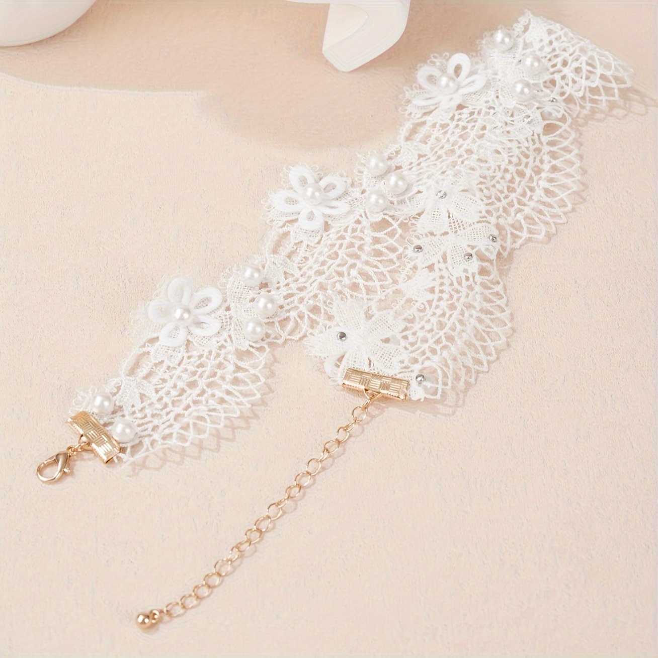 Coquettish Style Lace Flower Choker Necklace Water Drop - Temu