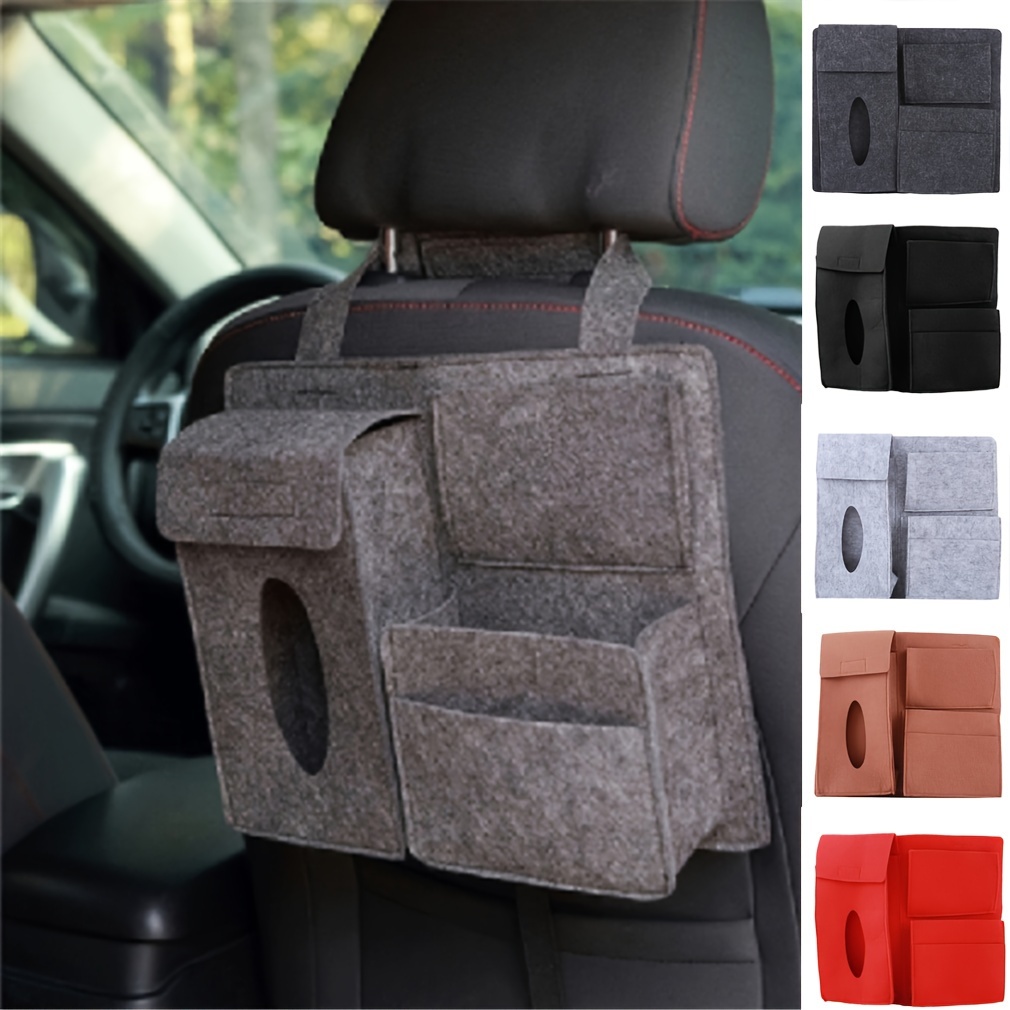 

Maximize Your Car's Storage Space With This Multifunctional Felt Hanging Bag!
