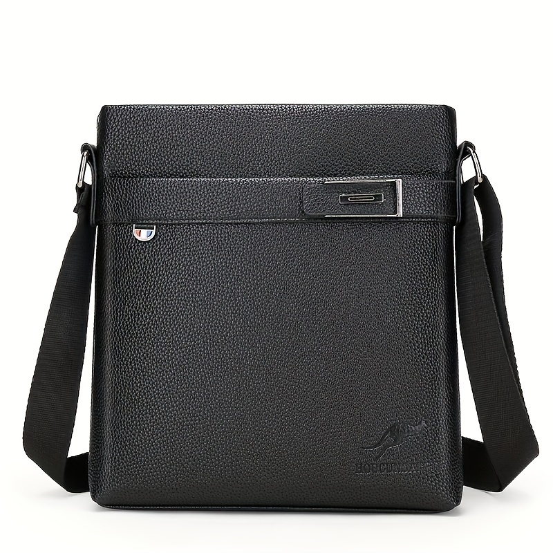 Large Capacity Crossbody Zipper Bag, Pu Leather Textured Shoulder Bag,  Casual Versatile Commuter Bag - Temu