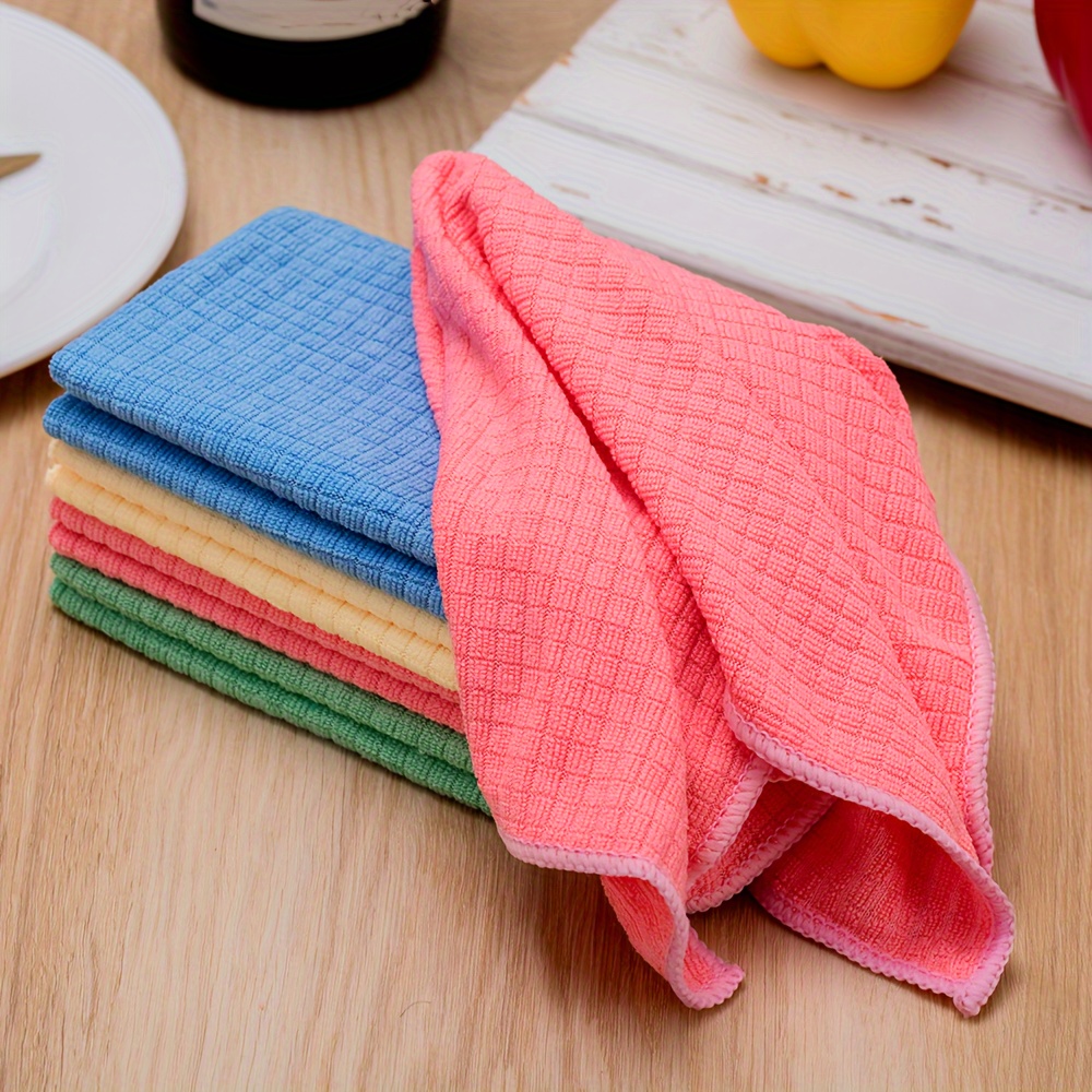 Dish Towels Scouring Pad The Kitchen Rag Is Free Of Oil - Temu