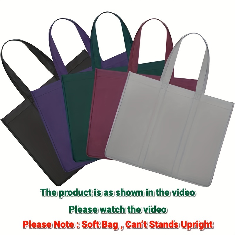 Eco-friendly Reusable Large Foldable Tote Bag - 50 LBS Capacity