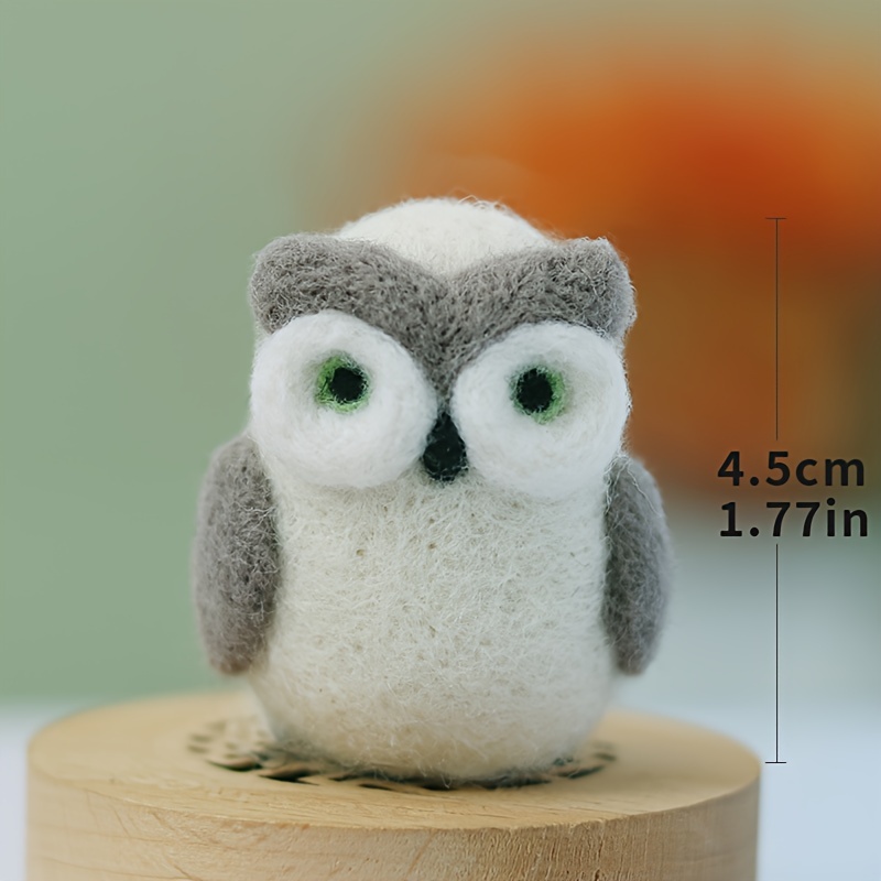 Owls Needle Felting Kit for Beginners, Needle Felting Kits Animals, Wool Felting  Kit, Owl Felting Kit, DIY Felting Kit, Kids Craft Felting 