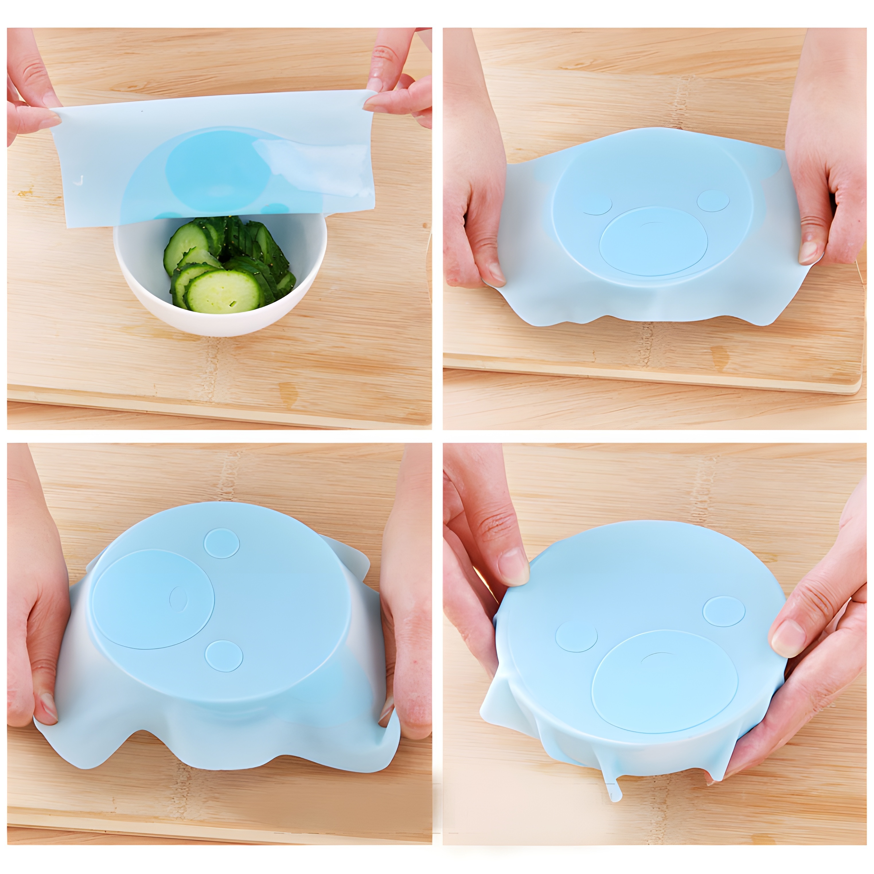 Multi-functional food cover for Refrigerator and Microwave Fresh-keeping  Cover Transparent Bowl Cover Sealed Oven