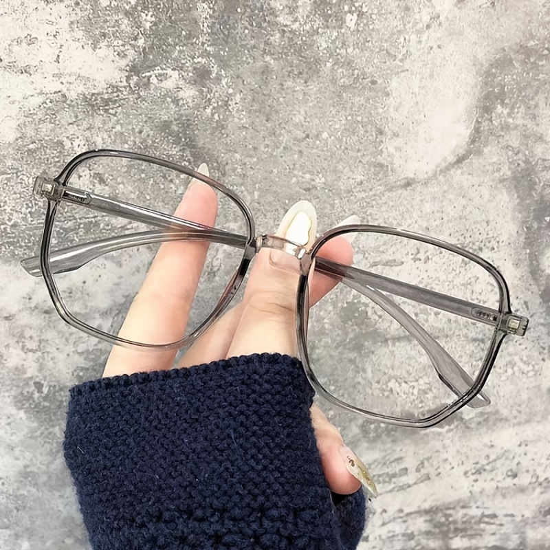 Square Casual Eyeglasses Gradient Women Driving Glasses