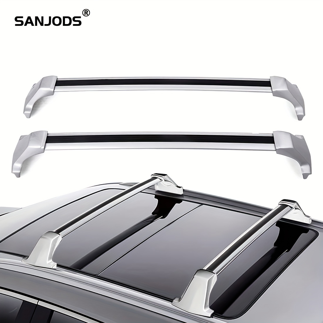 Porte-bagages en aluminium 4x4, accessoires de voiture, porte-bagages de  toit de voiture, support de