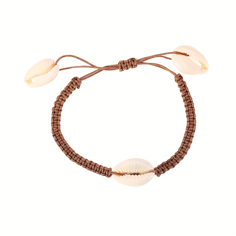 Ocean Beach Shell Braided Rope Bracelet Female Tide Adjustable