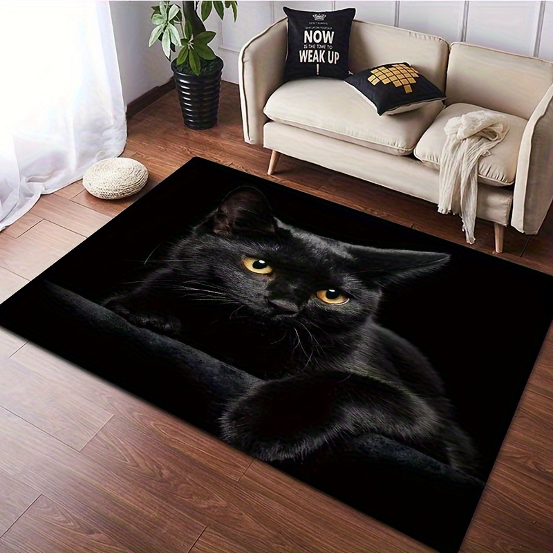 Handsome Cat Silicone Mat, Bathroom Foot Protection Floor Mat, Non-Slip,  Durable - 15.7x23.6in