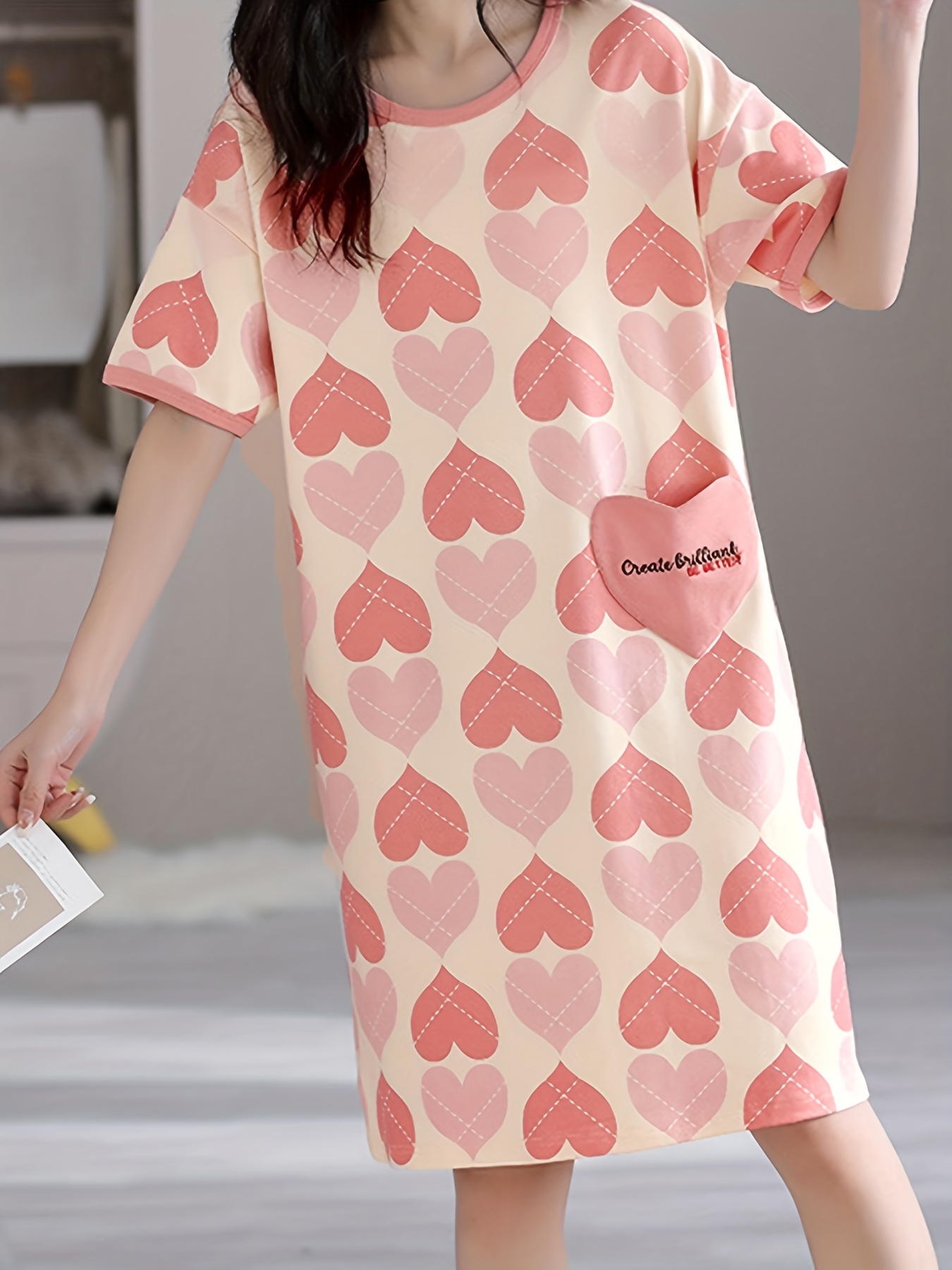 pajamas cute nightgown girls short sleeve