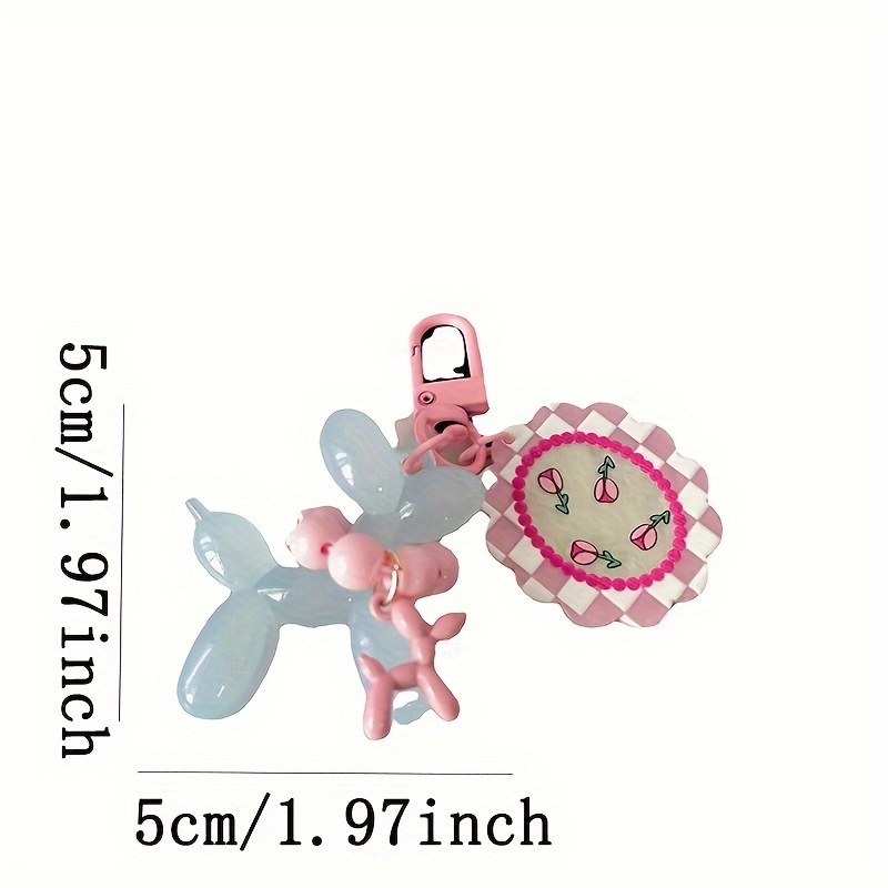 Jelly Balloon Dog Keychain Cute Acrylic Keychain Bag Purse - Temu