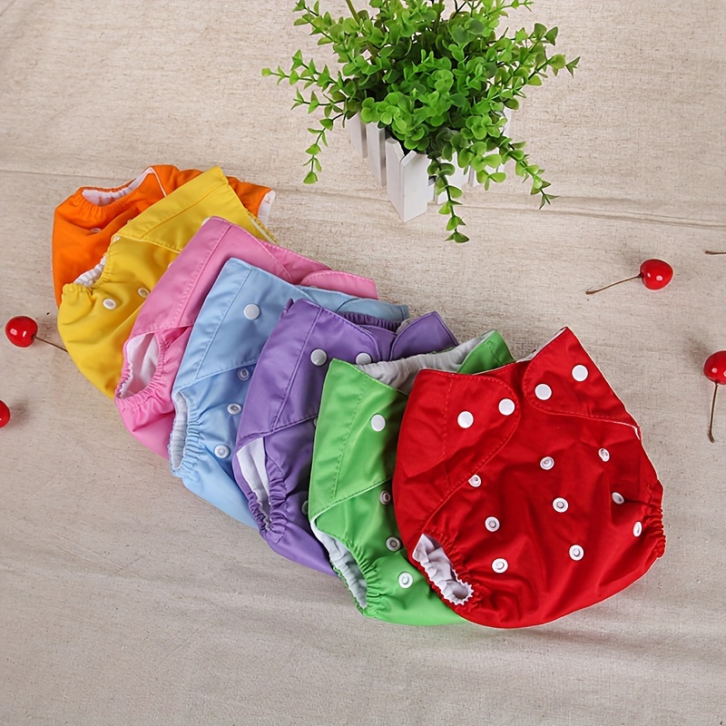 10pcs / set Réutilisable Couches pour bébés Tissu Culotte de couche