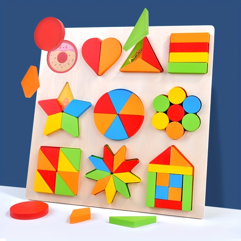 Montessori Holzgeometrie form matching battle spiel - Temu Germany