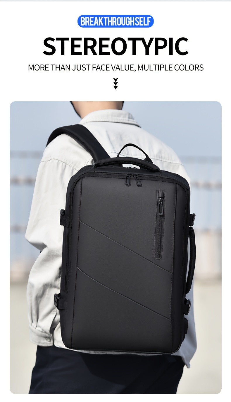 Mochila de viaje multifuncional para aventuras al aire libre, bolso de mano, mochila de senderismo, equipaje con múltiples bolsillos, gran capacidad, diseño simple y elegante, ideal para viajes de negocios o transporte diario