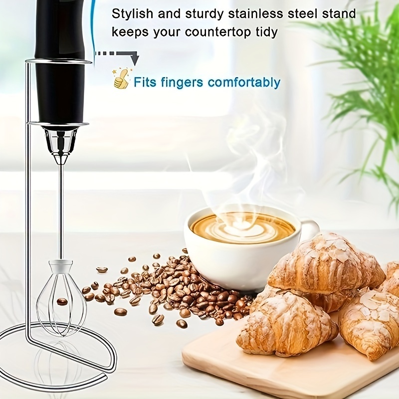 1pc, Electric Milk Frother, Electric Coffee Blender, Frother, Handheld  Eggbeater, Battery Powered Foam Maker, Creative Electric Whisk, Electric  Coffee