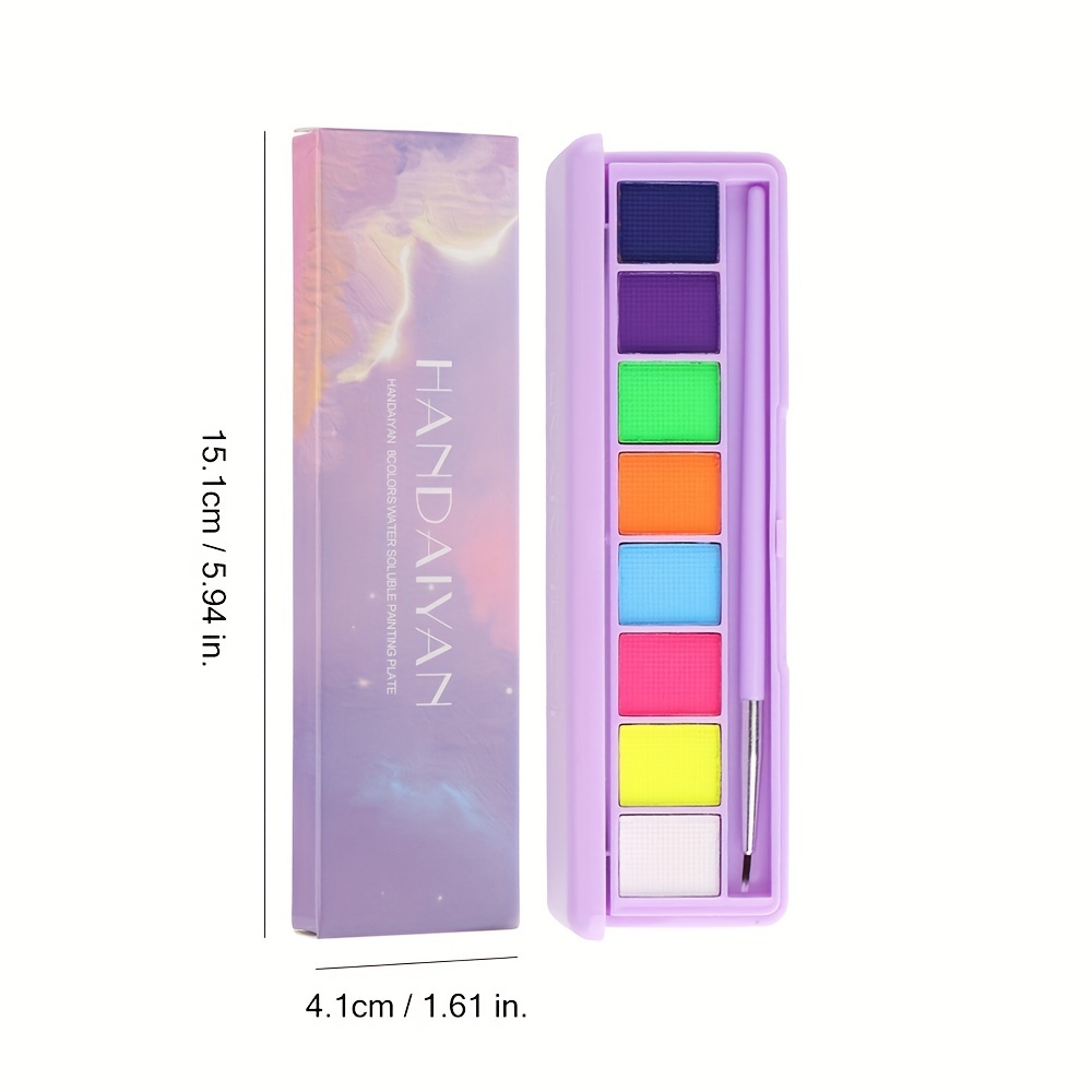 UV Neon Glow Face Paint Makeup Fluorescent Water Activated Eyeliner 12  Colors☋