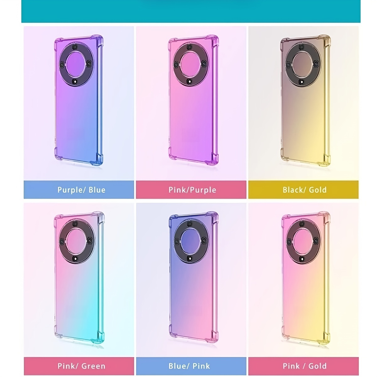 Para Honor X8 3 en 1 Clear TPU Color PC Frame Phone Case (Rosa)