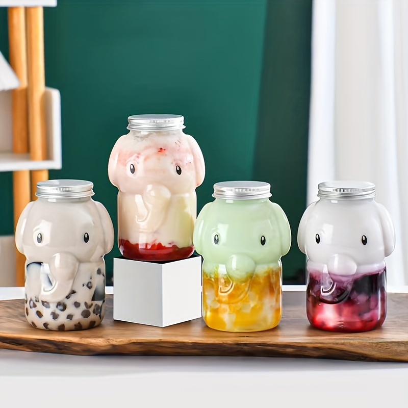 Cute Bear Water Bottle For Girls Kids Kawaii Plastic School Juice Milk Tea  Shaker Drinking Bottle