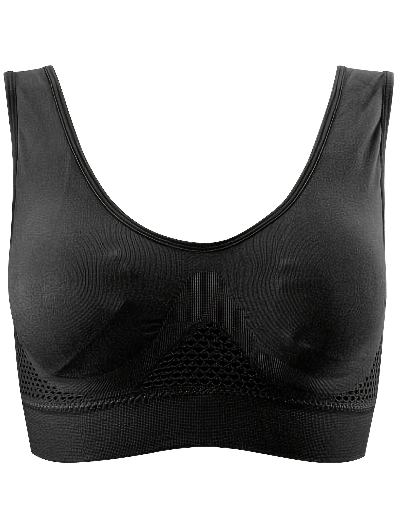 Bra Without Underwire or Seams for Sleeping, Large Size Bra Top Sports Bra  Breathable Thin Underwear Soft Fabric for Women Sports Bra Women's Push Up  Double Bra #1003 Green : : Fashion