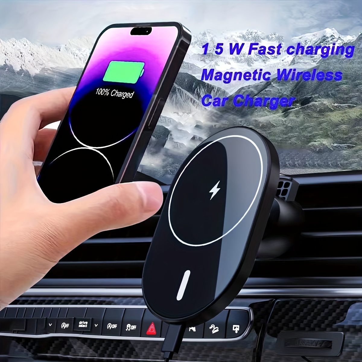 Auto Wireless Charger Quick Charging Board Handy Vollautomatische Induktion  für Huawei Car Charging Pad 15W - Temu Austria