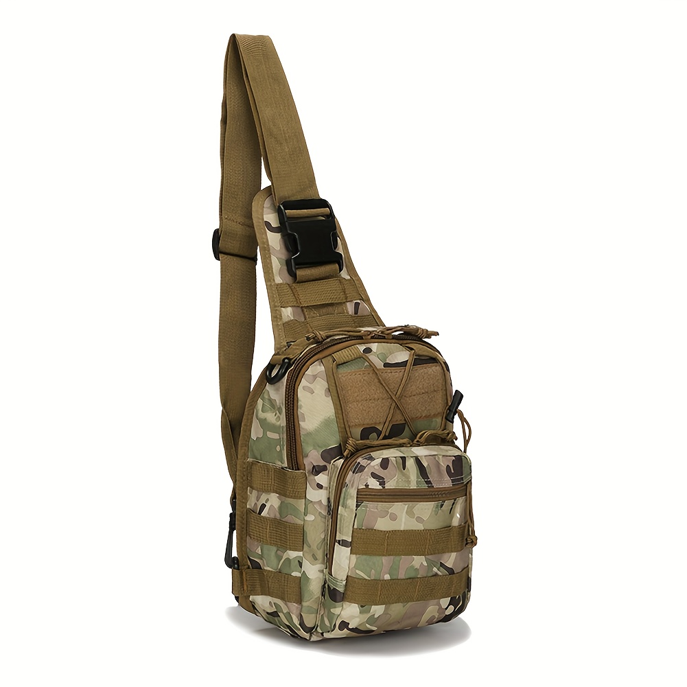 Tactical Shoulder Bag Men Outdoor Chest Bag Sling Multicam Camouflage  Camping Travel Hiking Hunting Military Crossbody Bag - Temu