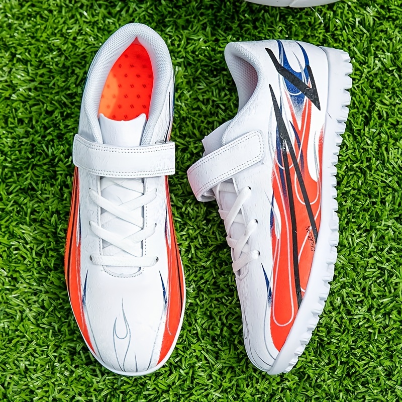 Unisex Turf Football Boots Flame Pattern Anti Skid TF