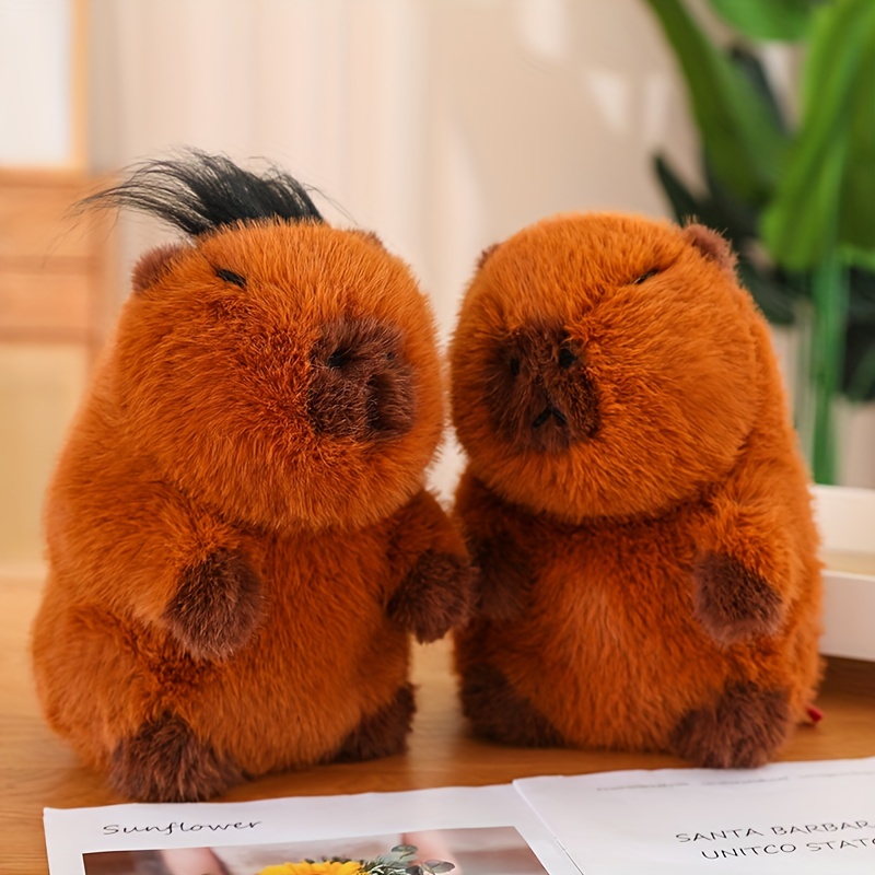 Capybara Plush Simulation Capibara Anime Fluffty Toy Cute - Temu