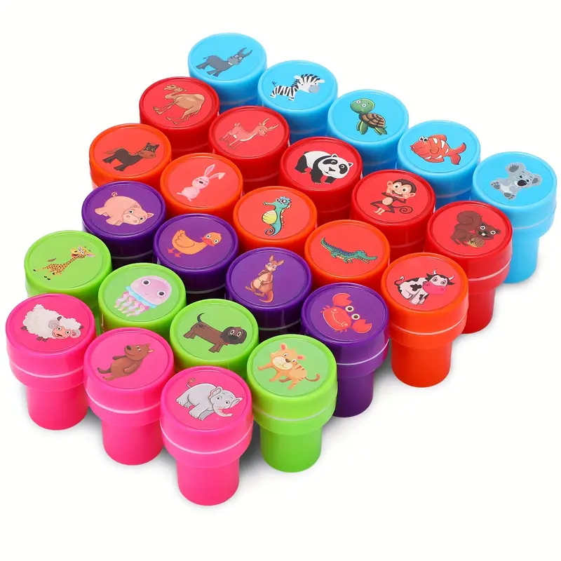 Zoo Animal Stamps For Kids Self Inking Stamps For Kids - Temu