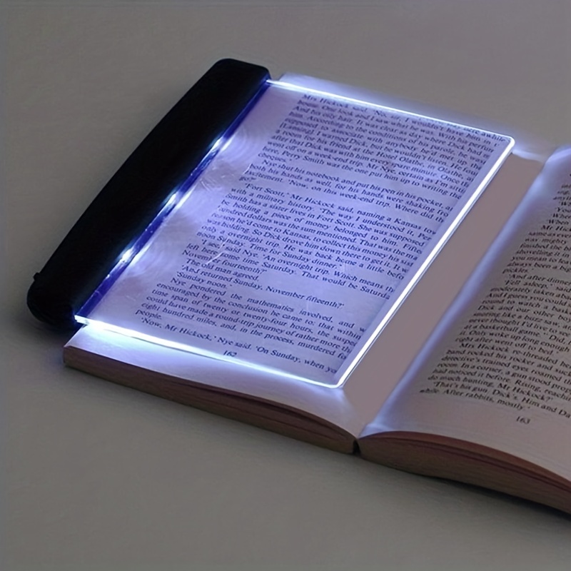 Led Panel Reading Light Flat Book Light Page Book Light - Temu