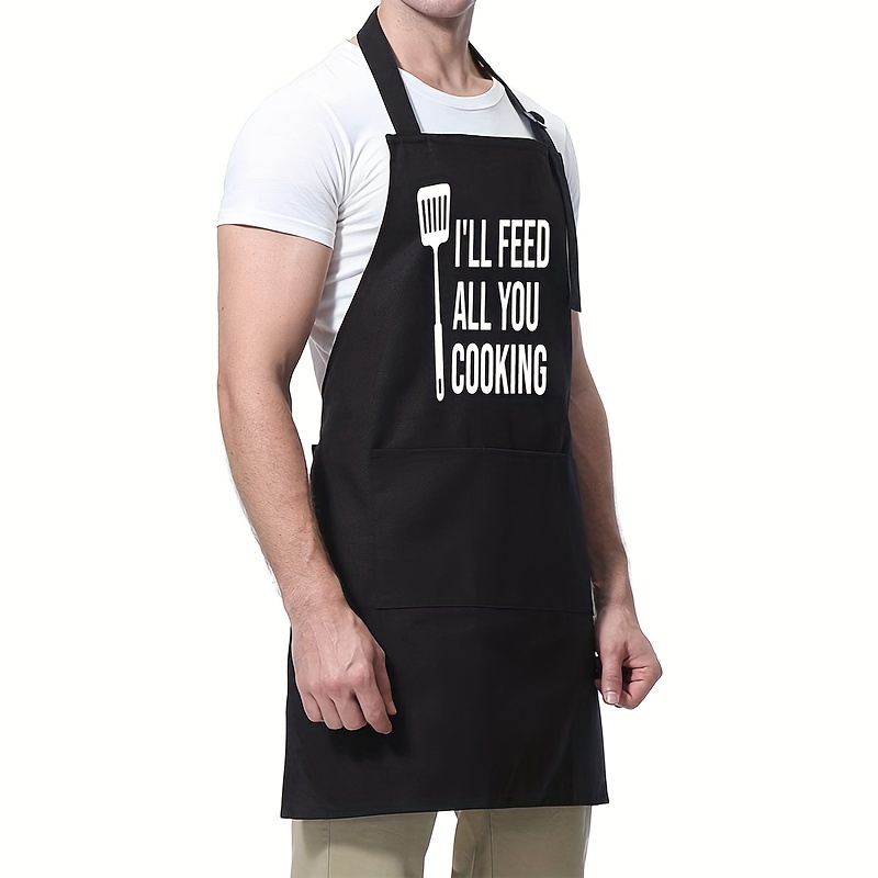 Kitchen Apron Chef Aprons For Men And Women With Pockets - Temu