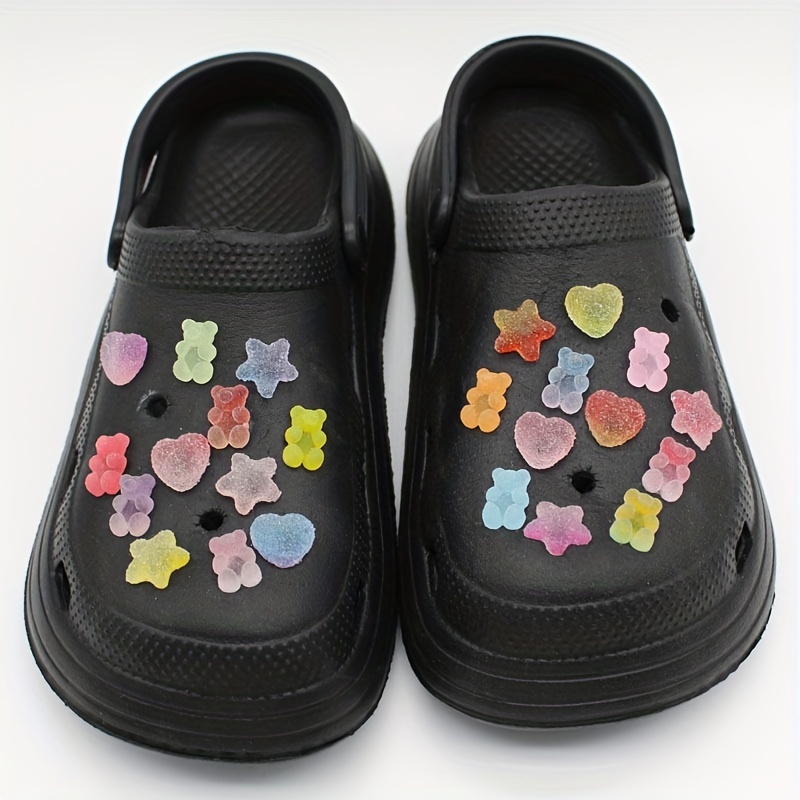 Cute Dazzle Gummy Bear Shoe Charms For Jelly Resin - Temu Australia