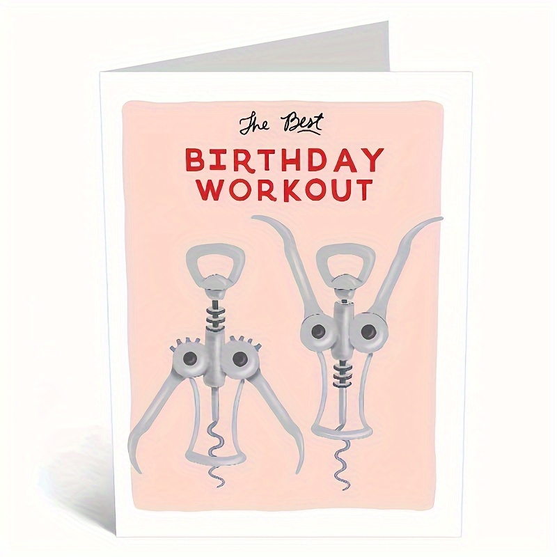 

Funny Birthday Greeting Card - Birthday Workout Birthday Card For Women Men, Humor Birthday Card - We're Awesome | 5*7in With Envelope