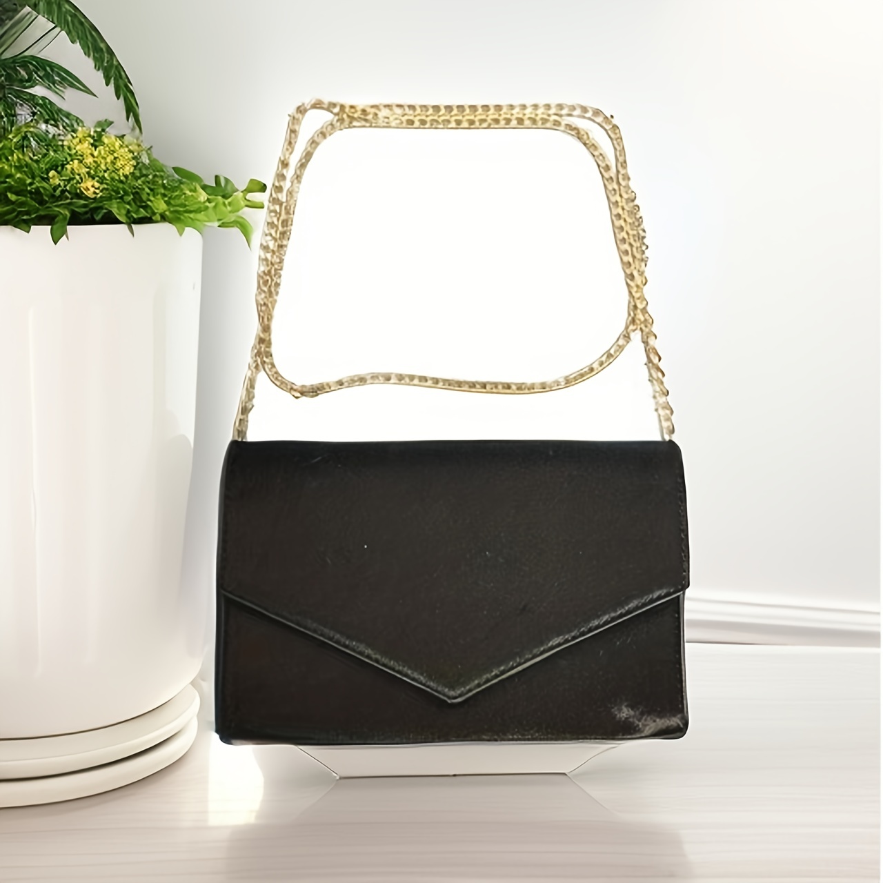 Elegant Envelope Crossbody Bag, Classic Dinner Clutch Purse