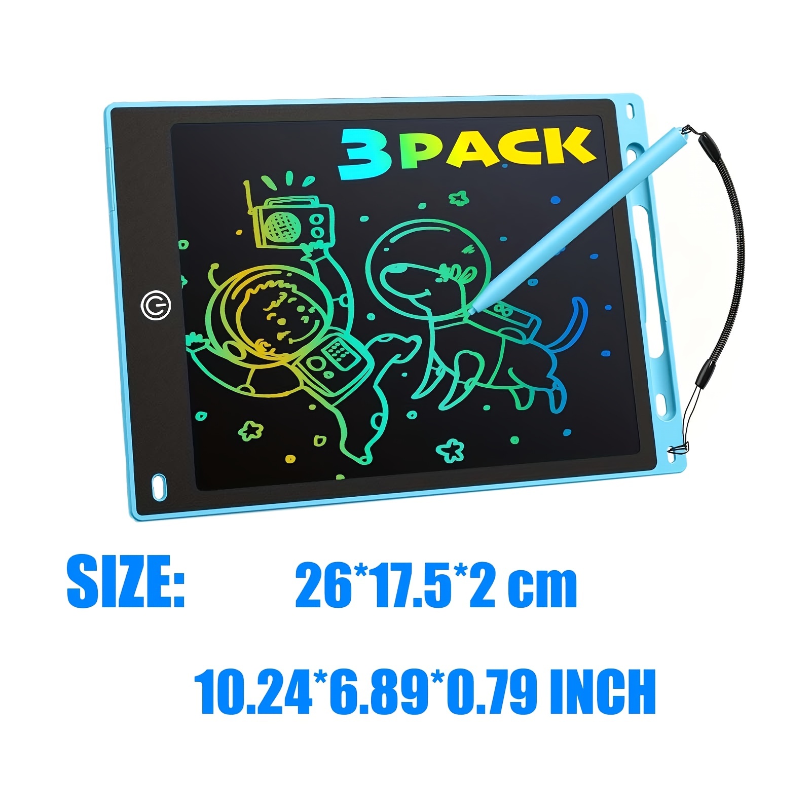 Lcd Writing Tablet For Kids Colorful Doodle Board Drawing - Temu