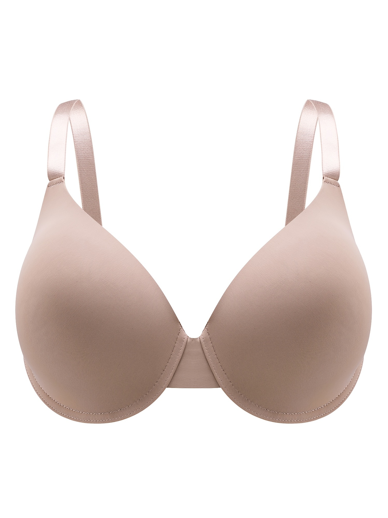 Women's Bra Plus Size Smooth Underwire Non Padded Full Coverage T Shirt Bras  (Color : Milk tea color, Size : 12C) : : Clothing, Shoes &  Accessories