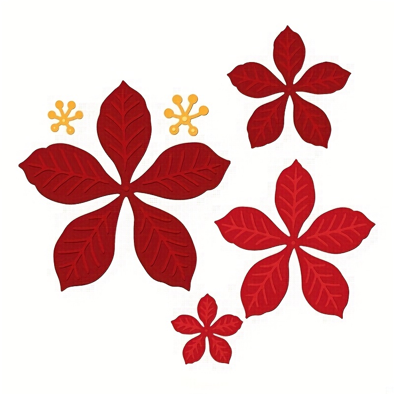 1 Pç Poinsettia Flower Cutting Dies Para DIY Crafting Scrapbooking Supplies  Álbum De Fotos Papel Decorativo Die Cuts Molde De Cartão Fazendo Molde -  Temu Portugal