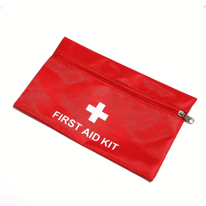 1pc First Aid Kit, Camping Travel Car First Aid Kit, Portable Medical Kit  Health Box, Outdoor Adventure Multi-purpose Emergency Supplies Bag And Basic
