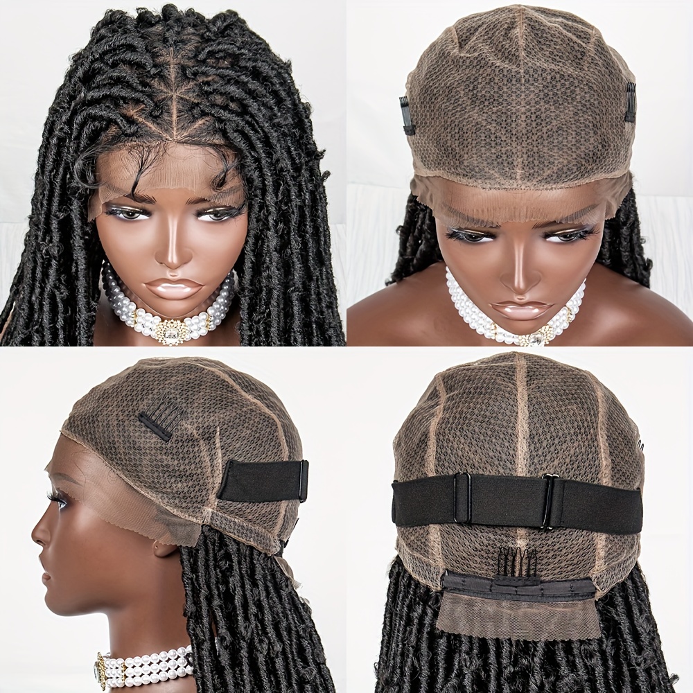 Locs Braided Wigs Wig Butterfly Loc Wigs Double Lace Temu Canada