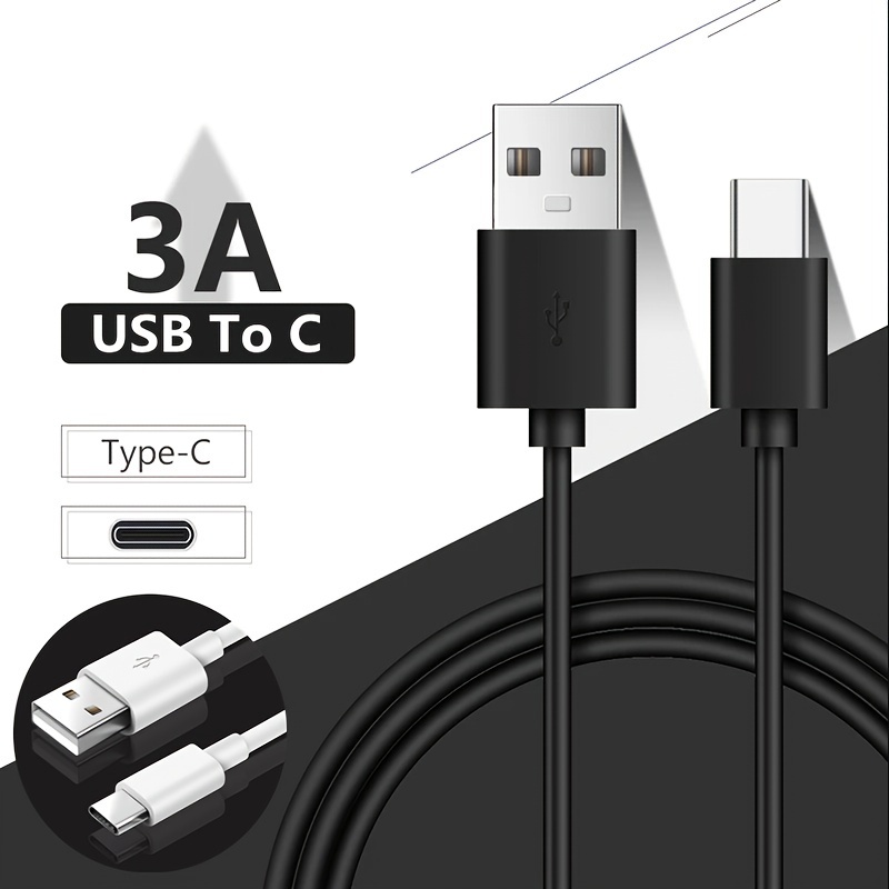 

Fast Charging Usb Type C Cable 1.6ft 3.3ft 4.9ft 6.6ft 9.9ft Charger Cable For Samsung, Lg, Android Phones & Tablets