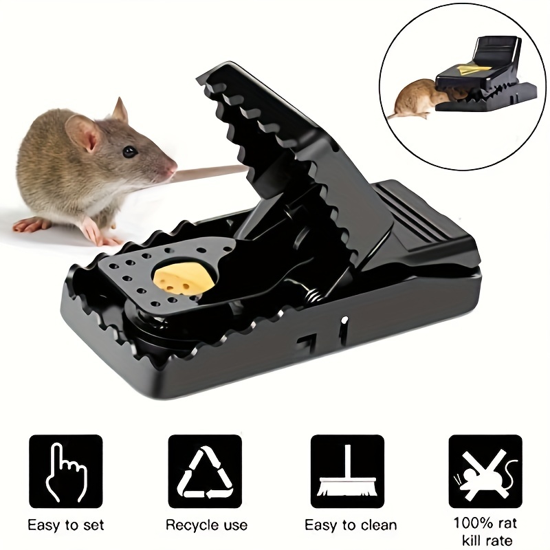 Trampas para ratones, trampas para ratones para casa, trampa para ratones  pequeños para interiores, rápida y eficaz, trampa a presión para ratones
