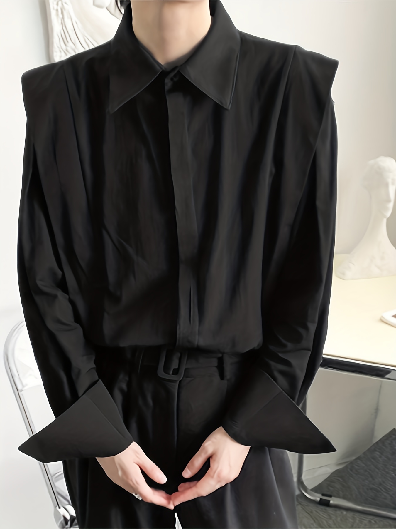 Blouse Top for Man Printed Outdoor Retro Casual Shirt Mens Dress Shirts Big  Tall