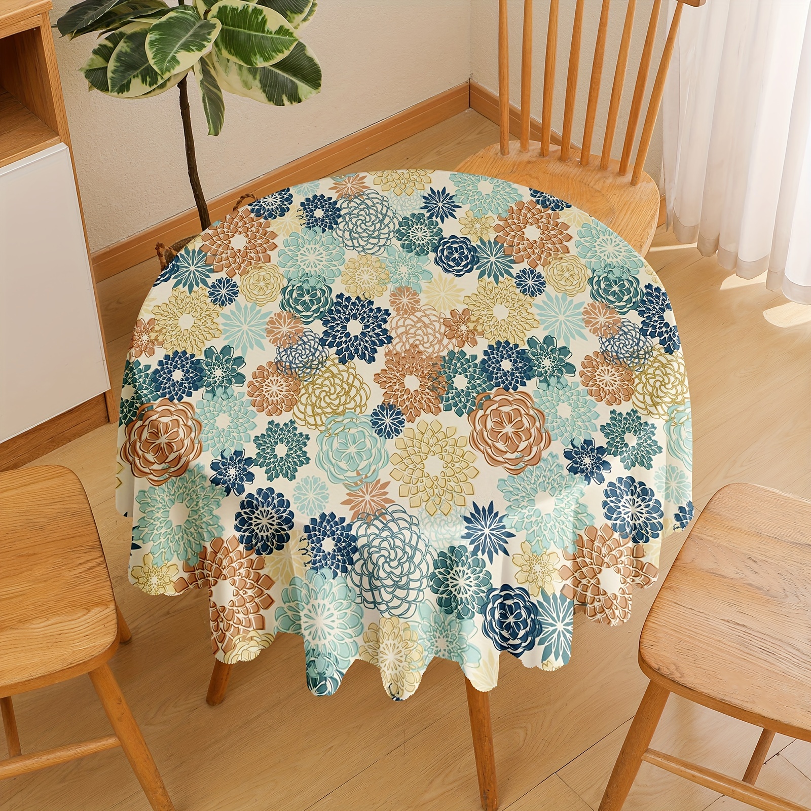 Mantel Mantel al aire libre Cubierta de mesa impermeable Estampado