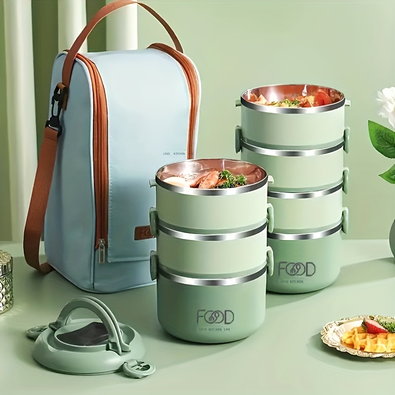 Sus304 Stainless Steel Insulated Lunch Box - Temu