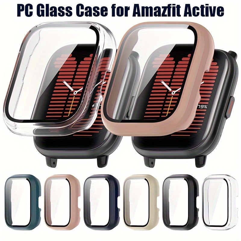 Funda de cristal 9H para reloj inteligente, carcasa protectora de marco de  parachoques para Huami Amazfit GTS 4 mini 2mini GTS3, GTS4 mini