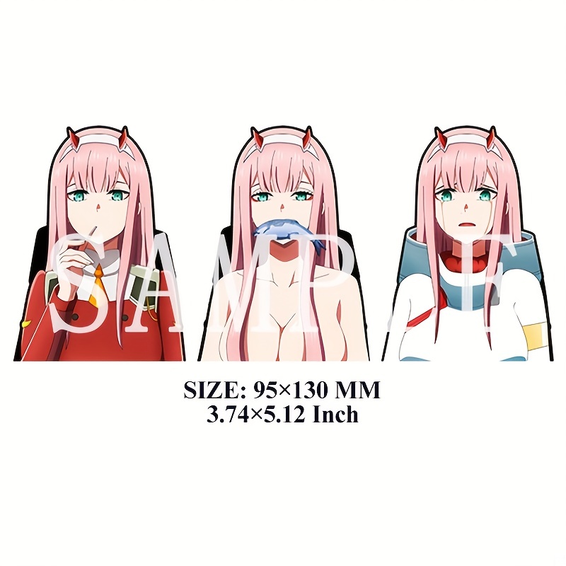 Zero Two Sticker Pack, Darling in the FranXX, Stickers