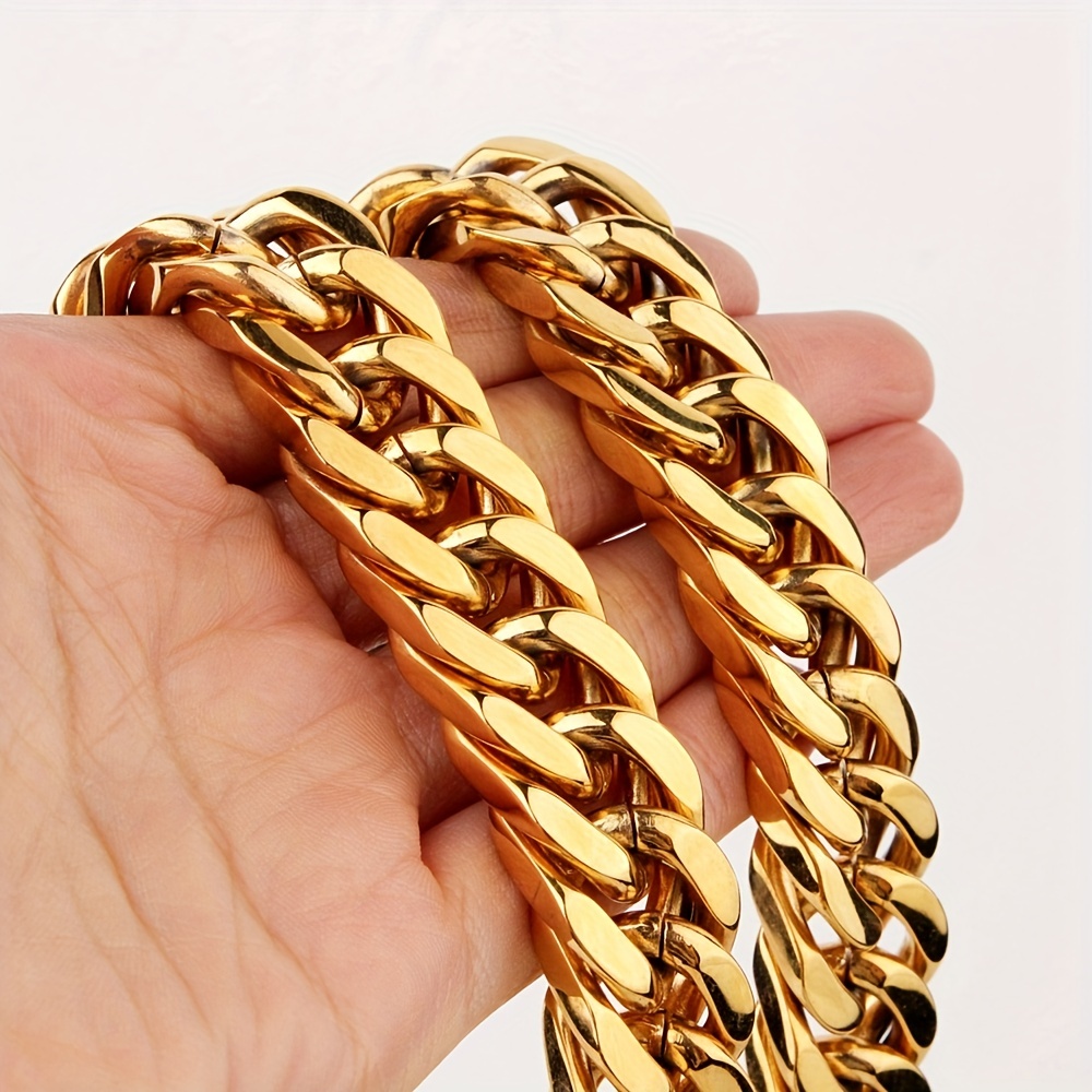 Thick chain necklace on sale mens